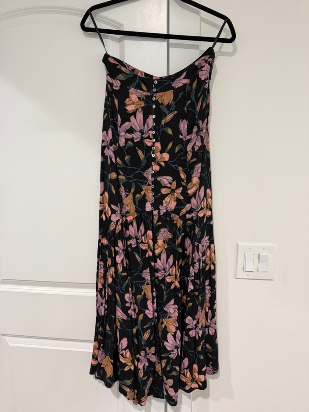 Free People floral maxi skirt